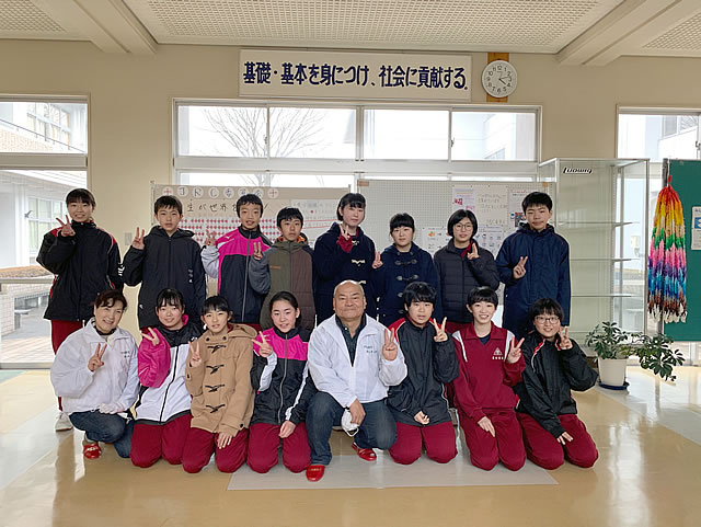 福島県桑折町の醸芳中学に行ってきました。